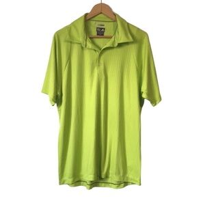 Adidas climacool mens polo shirt neon green/yellow size medium